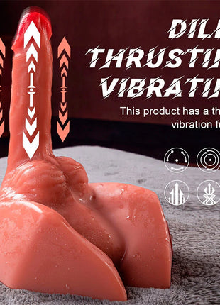 XISE - MICHAEL REALISTISCHER DILDO UND ANUS-MASTURBATOR MIT STOSSFUNKTION 15 CM - Realistische Dildos