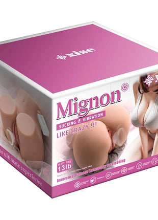 XISE - MIGNON SAUGENDER REALISTISCHER VAGINA-MASTURBATOR MIT VIBRATION UND SAUGFUNKTION UND FERNBEDIENUNG 6 KG