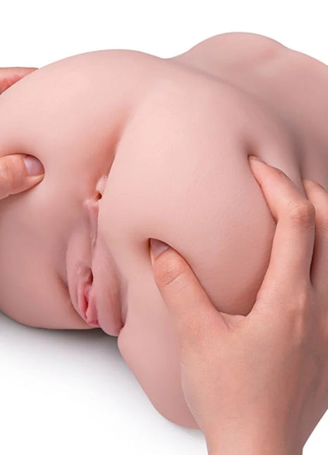 XISE - OLGA VIBRIERENDER REALISTISCHER VAGINA- UND ANUS-MASTURBATOR MIT MEHREREN POSITIONEN - Realistische Masturbatoren