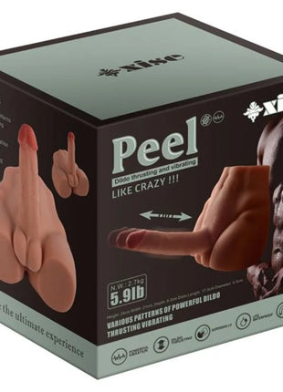 XISE - PEEL DILDO ASS REALISTISCHER DILDO-MASTURBATOR VORDERE POSITION MIT STOSSDÄMPFUNG 17,5 CM - Realistische Dildos