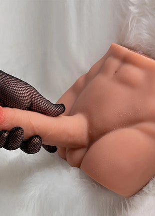 XISE - PEEL DILDO ASS REALISTISCHER DILDO-MASTURBATOR VORDERE POSITION MIT STOSSDÄMPFUNG 17,5 CM - Realistische Dildos