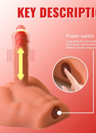 XISE - PEEL DILDO ASS REALISTISCHER DILDO-MASTURBATOR VORDERE POSITION MIT STOSSDÄMPFUNG 17,5 CM - Realistische Dildos