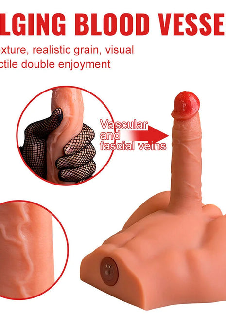 XISE - PEEL DILDO ASS REALISTISCHER DILDO-MASTURBATOR VORDERE POSITION MIT STOSSDÄMPFUNG 17,5 CM - Realistische Dildos