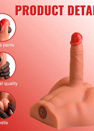 XISE - PEEL DILDO ASS REALISTISCHER DILDO-MASTURBATOR VORDERE POSITION MIT STOSSDÄMPFUNG 17,5 CM - Realistische Dildos