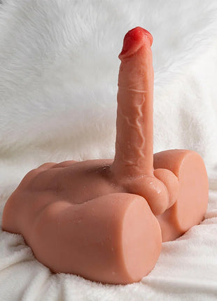 XISE - PEEL DILDO ASS REALISTISCHER DILDO-MASTURBATOR VORDERE POSITION MIT STOSSDÄMPFUNG 17,5 CM - Realistische Dildos