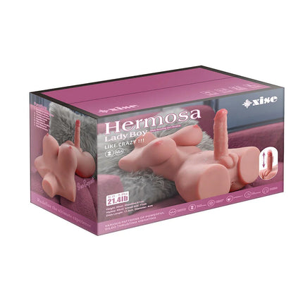 Pink hermosa ladyboy sex doll von xise mit realistischem silikonhaut und detailreichem anatomischem design