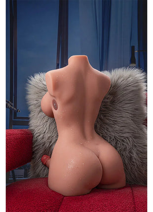 Realistischer silikon weiblicher torso von xise mit dildo vibration und stoß in hautfarbe mit anatomischen details