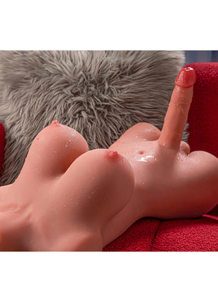 Pink silikon erwachsenen spielzeug xise schöner ladyboy weiblicher torso mit realistischem hautgefühl und vibration
