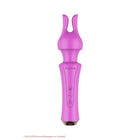 Ein lebhafter pinker xocoon persönlicher massager mit ergonomischem design und zwei gebogenen zinken oben