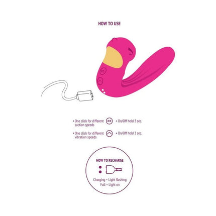 XOCOON - CELESTIAL LOVE VIBE STIMULATOR FUCHSIA - Druckwellen saugende Vibratoren