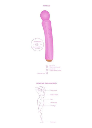 XOCOON - DER GEBOGENE STAB FUCHSIA - Wand-Vibrator