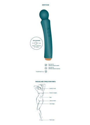 XOCOON - DER GEBOGENE STAB GRÜN - Wand-Vibrator