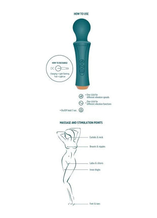 XOCOON - DER PERSÖNLICHE ZAUBERSTAB GRÜN - Wand-Vibrator