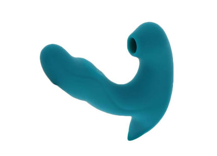 Teal silikon analplug mit geschwungener ergonomischer form und hohlem ende xoCoon eternal love vibe stimulator grün