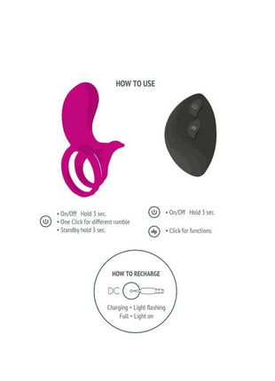 XOCOON - PAAR-STIMULATORRING FUCHSIA - Penisring für Paare