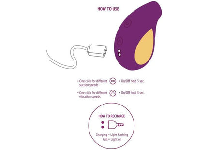 XOCOON - STIMULATOR DER GÖTTLICHEN LIEBE LILA - Druckwellen saugende Vibratoren