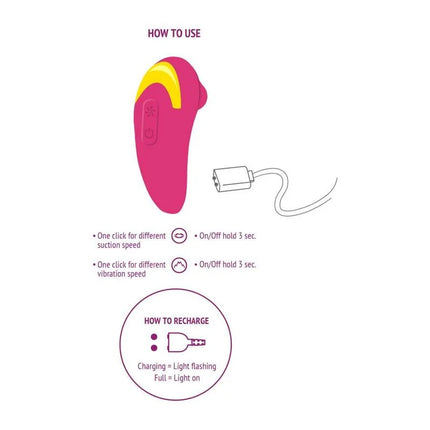 XOCOON - STIMULATOR DER UNENDLICHEN LIEBE FUCHSIA - Druckwellen saugende Vibratoren
