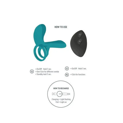 XOCOON - VIBRATORRING FÜR PAARE GRÜN - Penisring für Paare