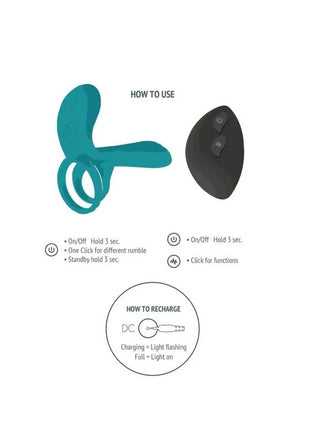 XOCOON - VIBRATORRING FÜR PAARE GRÜN - Penisring für Paare