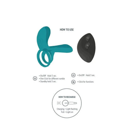 XOCOON - VIBRATORRING FÜR PAARE GRÜN - Penisring für Paare