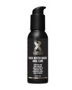 Schwarze pumpflasche xpower dickes wasserbasiertes anal-lube 100 ml für gleitmittelgebrauch