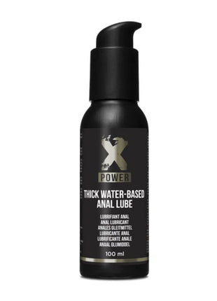 Schwarze pumpflasche xpower dickes wasserbasiertes anal-lube 100 ml für gleitmittelgebrauch