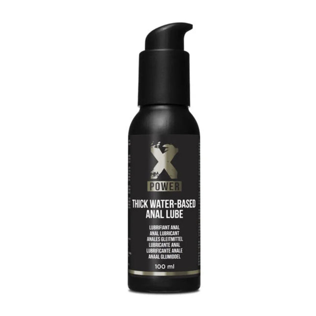 Schwarze pumpflasche xpower dickes wasserbasiertes anal-lube 100 ml für gleitmittelgebrauch