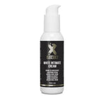 Weiße pumpe flasche x power white intim creme 100 ml zur hautpflege im intimbereich