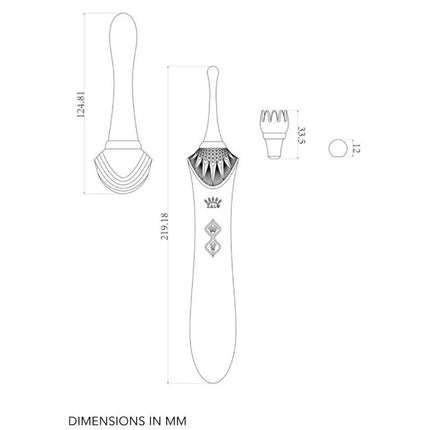 ZALO - BESS 2 CLITORAL MASSAGER BLACK - HI-TECH Vibrator