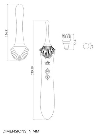 ZALO - BESS 2 CLITORAL MASSAGER PURPLE - HI-TECH Vibrator