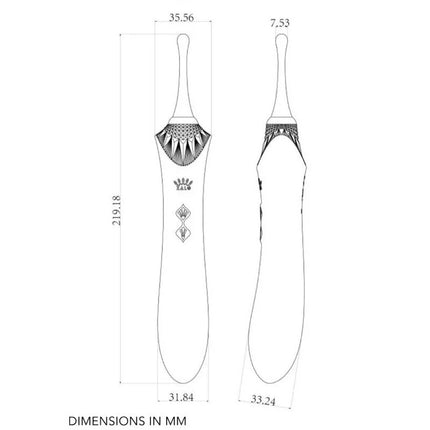 ZALO - BESS 2 CLITORAL MASSAGER PURPLE - HI-TECH Vibrator