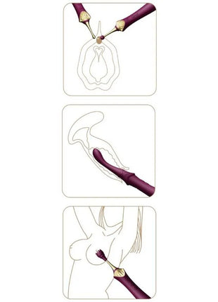 ZALO - BESS 2 CLITORAL MASSAGER PURPLE - HI-TECH Vibrator