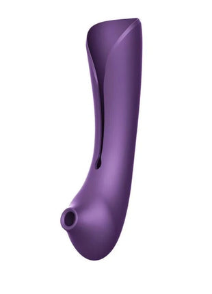 Lila silikon-vibrationsgerät zalo queen set pulse wave clit stim mit geschwungenem design und glatter oberfläche