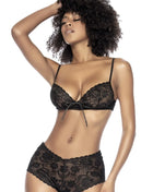 Zweiteiliges Set aus Spitze - MAL8803BLK von Mapale - S/M / schwarz - 2tlg. Set